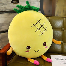 Load image into Gallery viewer, Multiple Styles Selected New Fruits Vegetables Banana Lemon Eggplant Broccoli Pineapple Plush Toy Soft Stuffed Doll Pillow Baby
