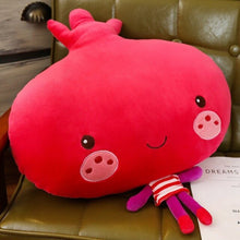 Load image into Gallery viewer, Multiple Styles Selected New Fruits Vegetables Banana Lemon Eggplant Broccoli Pineapple Plush Toy Soft Stuffed Doll Pillow Baby