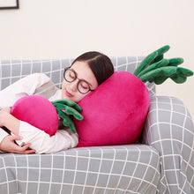 Load image into Gallery viewer, 40/70cm Simulation Radish Plush Toy Stuffed Soft Vegetable Pillows For Baby Kids Birthday Gift Sofa Cushion And Room Decoration
