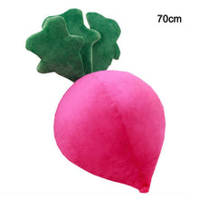 Load image into Gallery viewer, 40/70cm Simulation Radish Plush Toy Stuffed Soft Vegetable Pillows For Baby Kids Birthday Gift Sofa Cushion And Room Decoration
