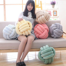Load image into Gallery viewer, 40CM Plush Hand Knotted Pillow Cushion Sofa Cushion Knotted Ball Children Room Decoration Doll Boy Girl Birthday Home Gift
