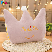 Load image into Gallery viewer, Soft Plush Pillow Cushion Pink Grey Clouds Star Crown Stuffed Toy Plush Handwarmer Baby Kids Toy Pillow Sofa Bed Decoration
