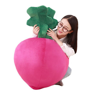 40/70/110cm Cartoon radish plush toy stuffed soft vegetable pillows for baby kids birthday gift sofa cushion and room decoration