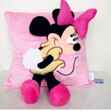 Azoo 35cm Creative 3D Mickey & Minnie Mouse Plush Pillow Kawaii Mickey and Minnie Plush Toys Kids Toys Christmas Gifts